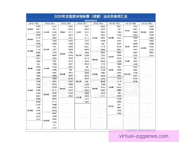 游泳赛程：挑战极限，闯荡泳池之巅